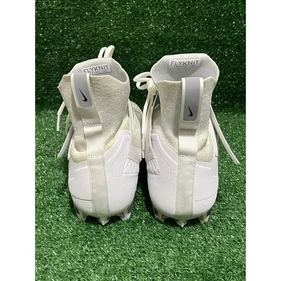 Nike Alpha Menace Elite 2 Football Cleats White Grey AO3374-101 Men’s Size 14.5 - Picture 8 of 9